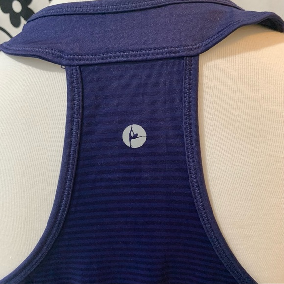 Womens 90 Degree by Reflex Navy Blue Racerback Tank Top Size Large - Picture 4 of 5